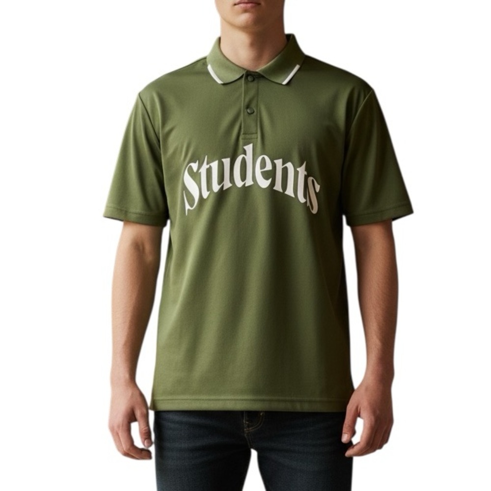 Students Fowler Poly Polo Golf Shirt‎ Medium Green